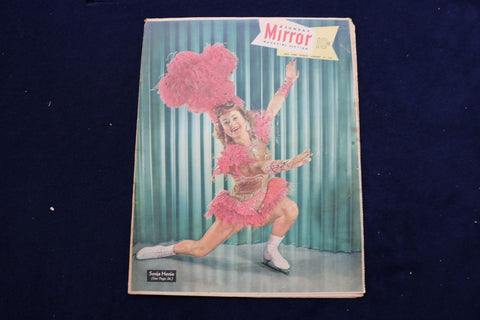 1951 JANUARY 14 NY MIRROR MAGAZINE - SONJA HENIE COVER - E 22489