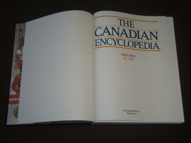 1985 THE CANADIAN ENCYCLOPEDIA BOXED SET OF 3 VOLUMES BY HURTIG - R 112