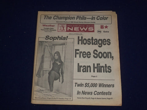 1980 OCT 24 PHILADELPHIA DAILY NEWS - IRAN HOSTAGES TO BE FREED SOON - NP 2974