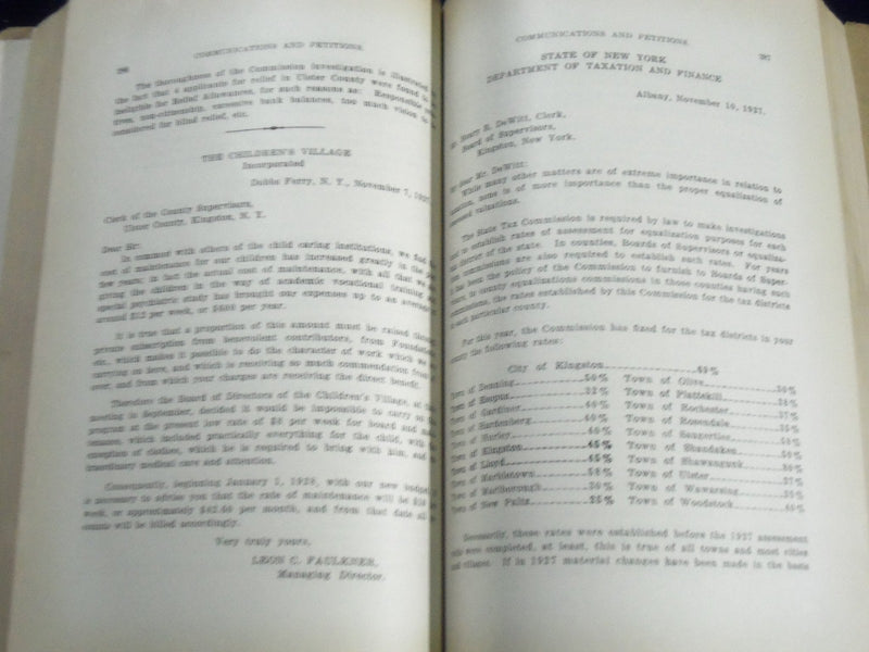 1927 PROCEEDINGS OF THE BOARD OF SUPERVISORS OF ULSTER COUNTY NEW YORK - J 1279