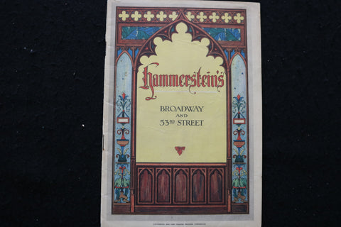 1929 JANUARY 21 GOOD BOY PROGRAM - HAMMERSTEIN'S THEATRE - K 1951