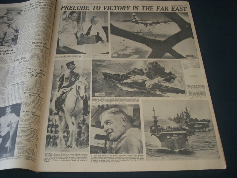 1945 AUGUST 10 BALTIMORE NEWS NEWSPAPER - JAPAN READY TO QUIT - NT 7317