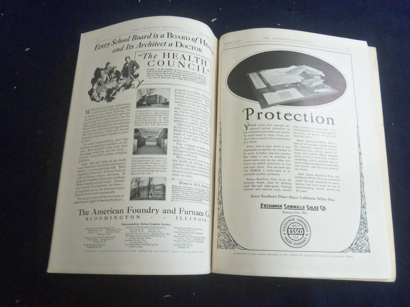 1926 SEP 5 THE AMERICAN ARCHITECT MAGAZINE - PHOTOS, STORIES & ADS - ST 7294