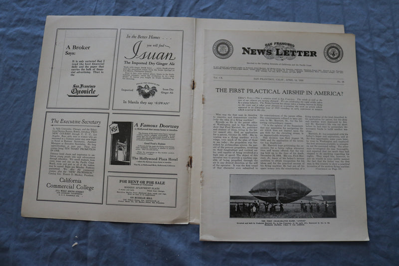 1928 APRIL 14 SAN FRANCISCO NEWS LETTER MAGAZINE - THE GIANT GEYSER - ST 5509O