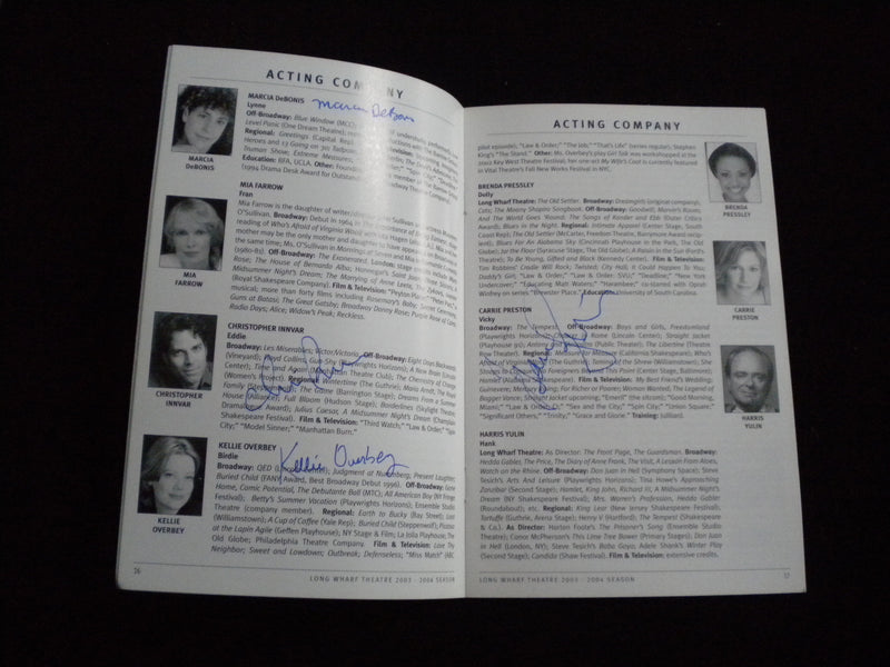 2003 OCTOBER 16 - NOVEMBER 23 FRAN'S BED PROGRAM - 3 SIGNATURES - J 8295