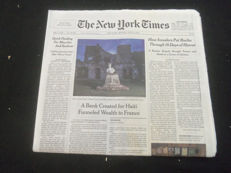 2022 MAY 23 NEW YORK TIMES - HOW INVADERS PUT BUCHA THROUGH 18 DAYS OF HORROR