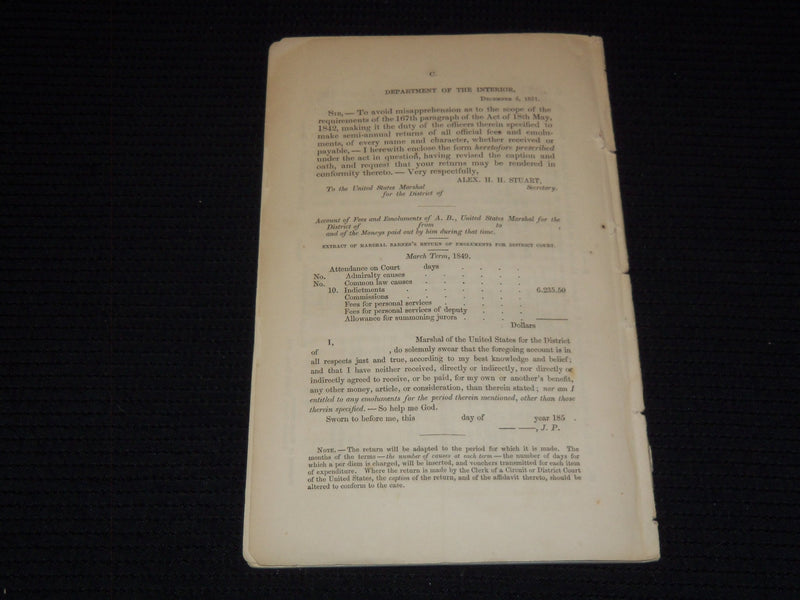 1852 ISAAC BARNES LETTER TO ELISHA WHITTLESEY - PATRICK RILEY & WARREN - J 7504