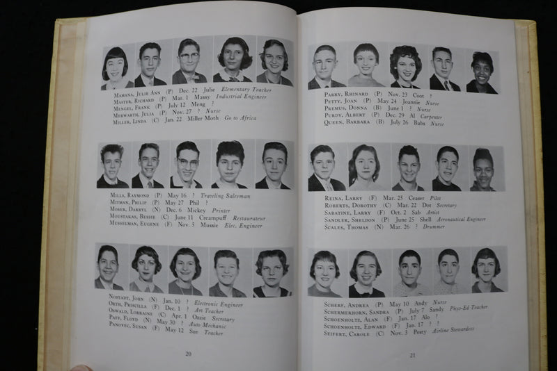 1959 WOLF JUNIOR HIGH SCHOOL YEARBOOK - EASTON, PENNSYLVANIA - YB 3495