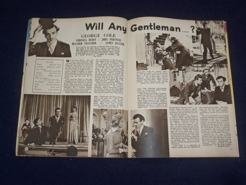 1953 AUGUST FILM REVIEW MAGAZINE - JEAN SIMMONS - STEWART GRANGER - J 9669