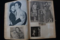 1940'S MOVIE STARS SCRAPBOOK -LUCILLE BALL-JENNIFER JONES-GREER GARSON - E 24941
