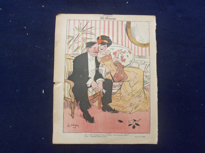 1908 NOV 28 LE SOURIRE MAGAZINE - ILLUSTRATED COMEDY - FRENCH TEXT - SP 4867R