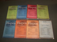 1940 HARPER'S MONTHLY MAGAZINE - LOT OF 8 - STORIES & ILLUSTRATIONS - WR 1000C