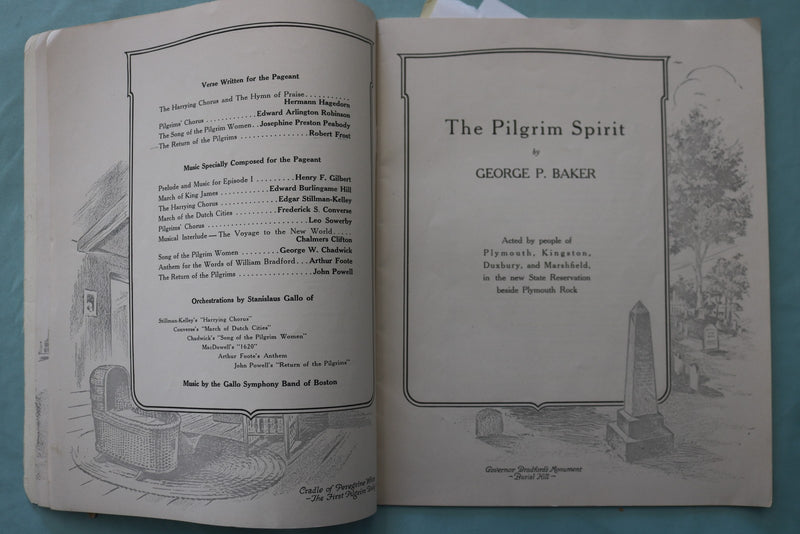 1921 PILGRIM TERCENTENARY PAGEANT PROGRAM - K 3418