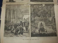 1878 MARCH 19 THE DAILY GRAPHIC - PIUS IX FUNERAL - AMERICAN COLLEGE - NP 5074
