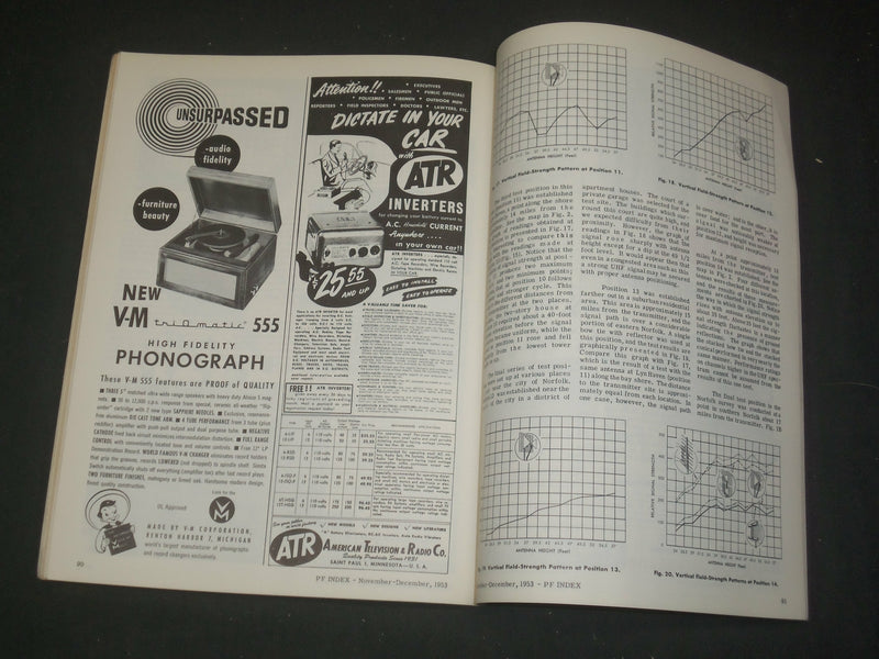 1953 NOVEMBER-DECEMBER PHOTOFACT MAGAZINE INDEX AND TECHNICAL DIGEST - ST 997B