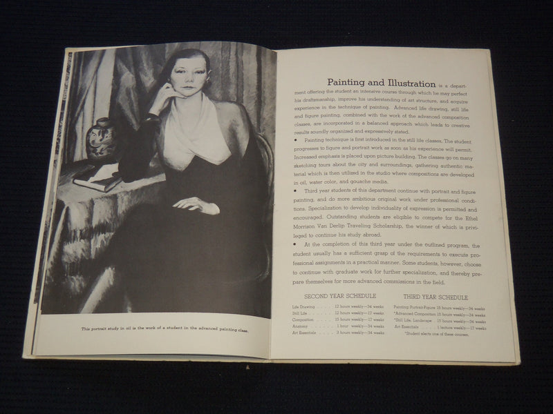 1934-1935 MINNEAPOLIS SCHOOL OF ART - ART TRAINING SOFTCOVER BOOK - J 8040