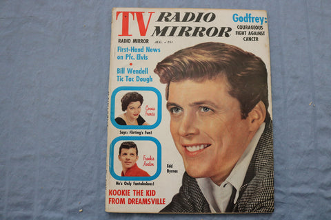 1959 AUGUST TV RADIO MIRROR MAGAZINE - EDD BYRNES COVER - ST 1002Q