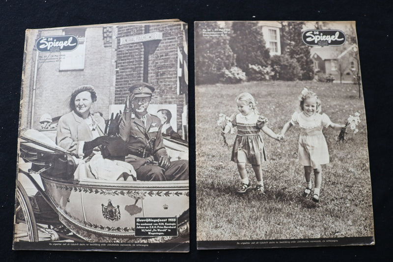 1955 DE SPIEGEL CHRISTELUK NATIONAAL MAGAZINE - LOT OF 18 - DUTCH - O 3706