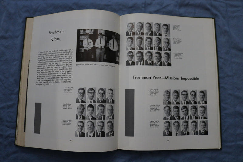 1967 KNIGHT CAMPION JESUIT HIGH SCHOOL YEARBOOK - PRAIRIE DU CHIEN, WI - YB 3405
