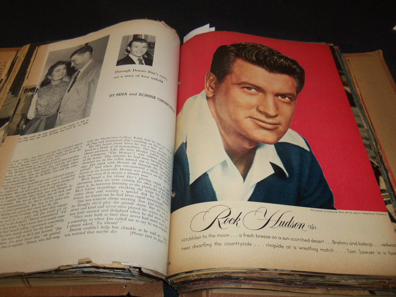 1952-1955 MOVIE STAR SCRAPBOOK LOADED WITH GREAT PHOTOS - 9A