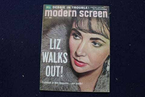 1960 SEPTEMBER MODERN SCREEN MAGAZINE - ELIZABETH TAYLOR COVER - E 17400