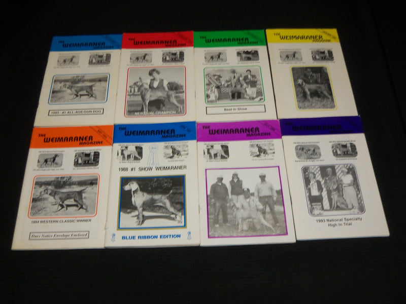 1989-2015 THE WEIMARANER DOG MAGAZINE LOT OF 36 ISSUES - O 2993J