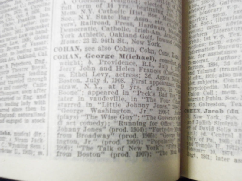 1916-1917 WHO'S WHO IN AMERICA VOLUME NO. 9 - LOAD WITH FAMOUS NAMES - KD 2175