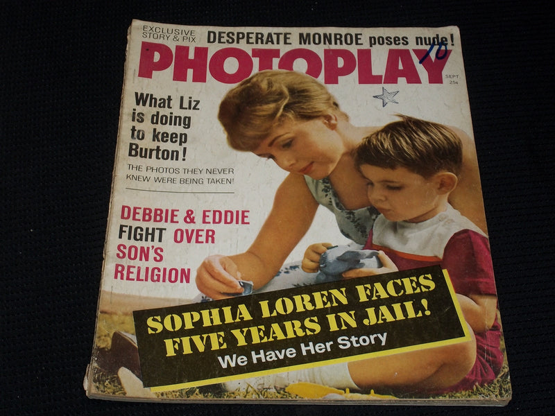 1962 SEPTEMBER PHOTOPLAY MAGAZINE - DEBBIE REYNOLDS FRONT COVER - E 1874