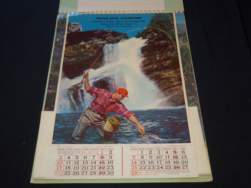 1954 BEAUX-ART HANGERS CALENDAR SALESMAN SAMPLE SHEETS BOOK - C 12