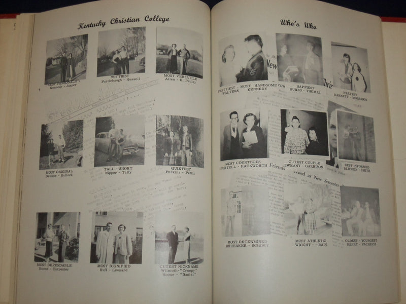 1952 MARTURIAN KENTUCKY CHRISTIAN COLLEGE YEARBOOK - GREAT PHOTOS - YB 143