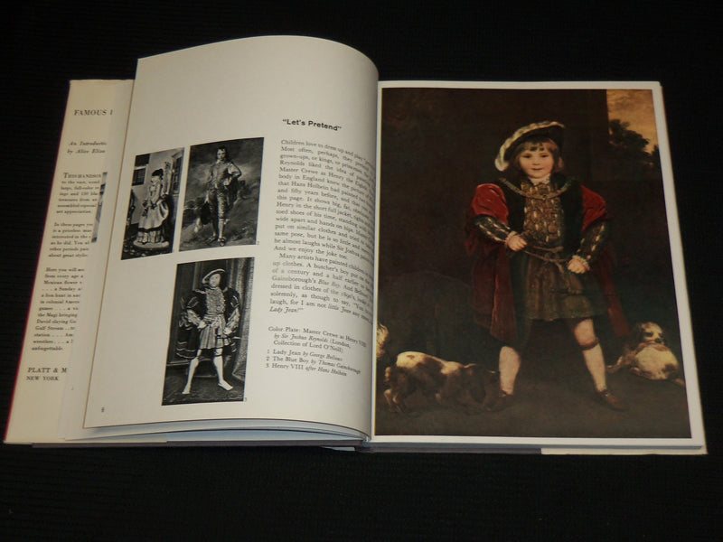 1962 FAMOUS PAINTINGS HARDCOVER BOOK BY ALICE ELIZABETH CHASE - R 720W