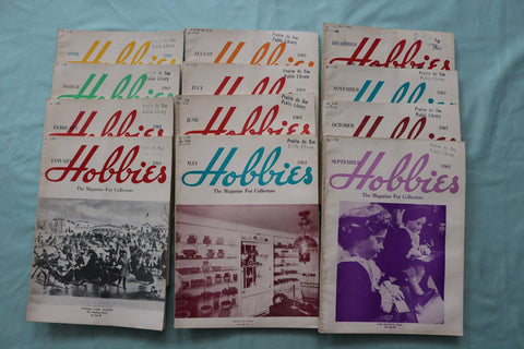 1961 HOBBIES MAGAZINE - COMPLETE YEAR - LOT OF 12 - O 3962