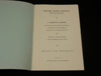 1955 HISTORIC QUINCY FESTIVAL PROGRAM - MASSACHUSETTS - J 7090