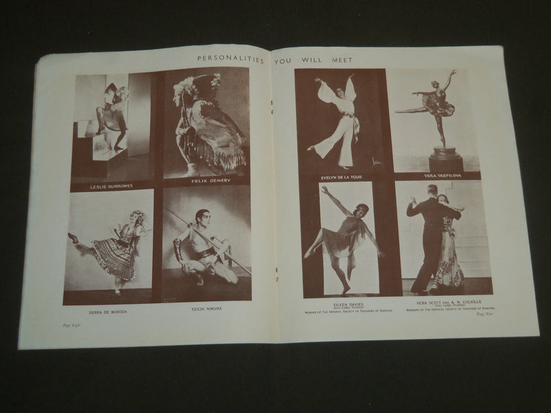 1932 FIRST INTERNATIONAL SUMMER SCHOOL OF DANCE PROGRAM - BUXTON - J 4842