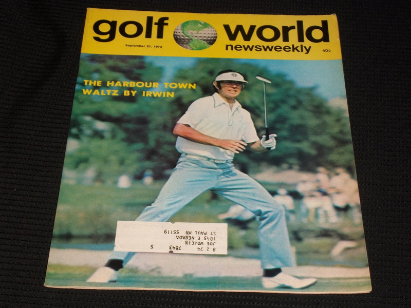 1973 SEPTEMBER 21 GOLF WORLD NEWSWEEKLY MAGAZINE - HALE IRWIN - E 6140