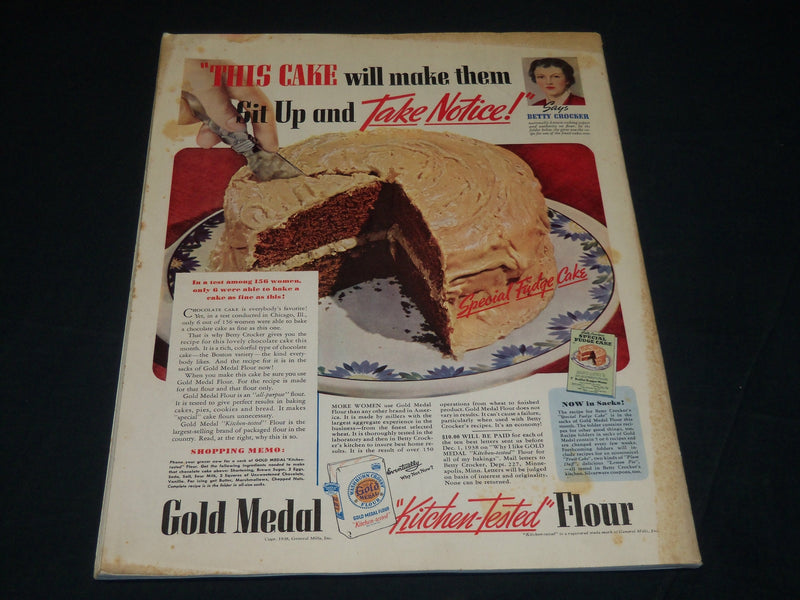 1938 NOVEMBER LADIES HOME JOURNAL MAGAZINE - BEAUTIFUL FRONT COVER - F 329