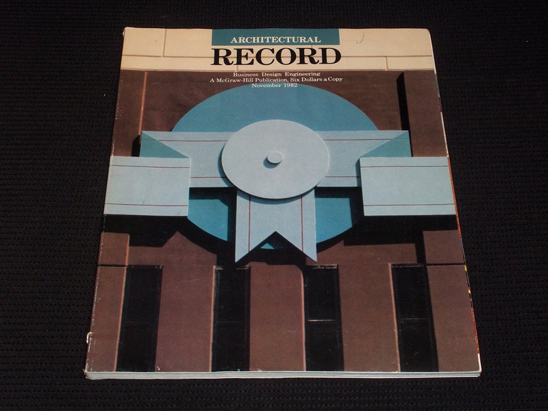 1982 NOVEMBER ARCHITECTURAL RECORD MAGAZINE - THE PORTLAND BUILDING - E 4026