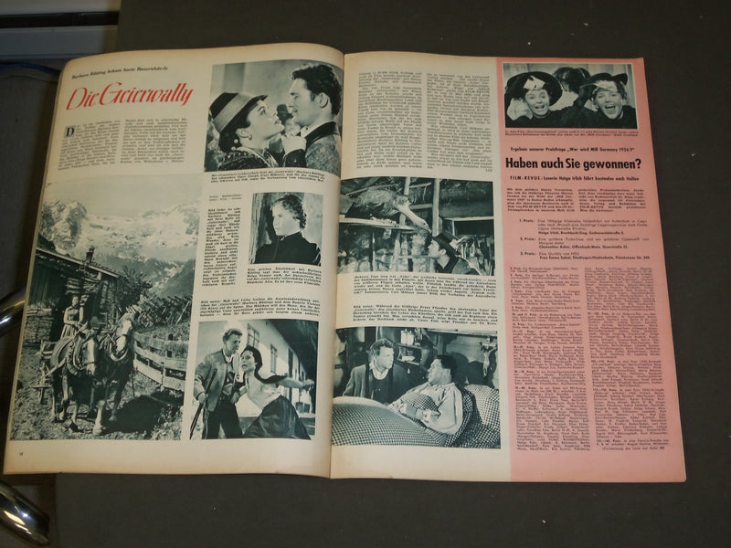 1956 JULY 24 FILM REVIEW (GERMAN) MAGAZINE - NICE PHOTOS, ARTICLES & ADS -B 3974