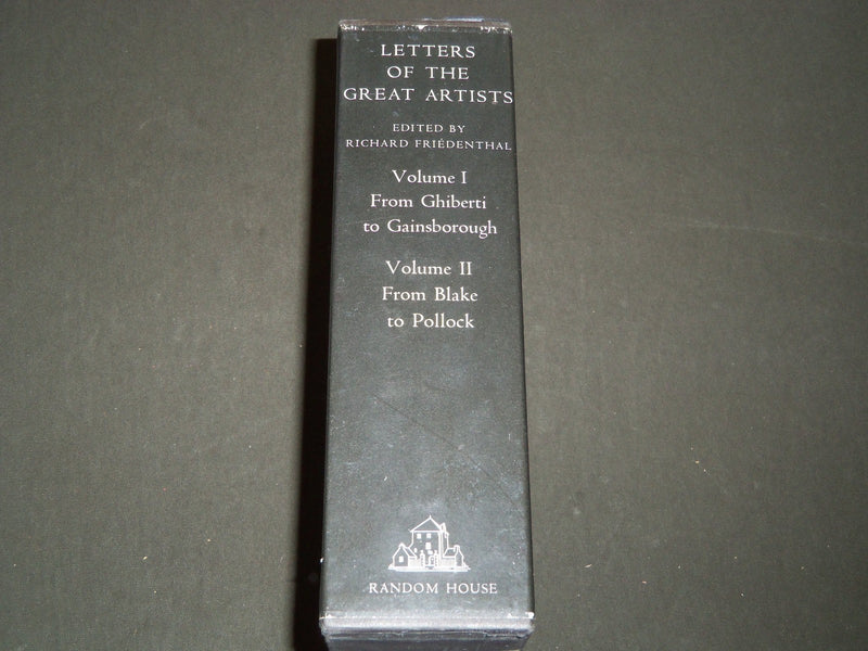 1963 LETTERS OF THE GREAT ARTISTS BOXED SET OF 2 VOLUMES - COLOR PLATES- KD 2527