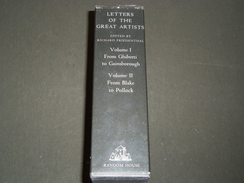 1963 LETTERS OF THE GREAT ARTISTS BOXED SET OF 2 VOLUMES - COLOR PLATES- KD 2527