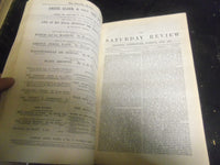 1880 SATURDAY REVIEW 2 BOUND VOLUMES - COMPLETE YR- PUBLISHED IN LONDON - R 1103