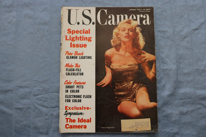 1956 JANUARY U.S. CAMERA MAGAZINE - CHRISTINE CHRISTY COVER - SP 1195B