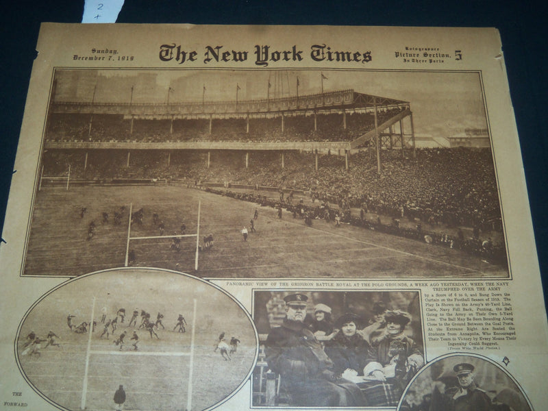 1919 DEC 7 NEW YORK TIMES PICTURE SECTION - ARMY-NAVY GAME -HENRY FRICK- NT 7373