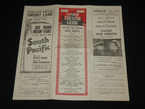 1953 MAY 18-23 LONDON THEATRE GUIDE - LUNT - FONTANNE - J 6965