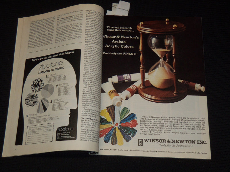 1974 AUGUST AMERICAN ARTIST MAGAZINE - PRODUCT DIRECTORY - SP 3136A