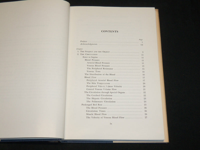 1965 THE PHYSIOLOGY AND PATHOLOGY OF BED REST BOOK BY NORMAN BROWSE - KD 2762E