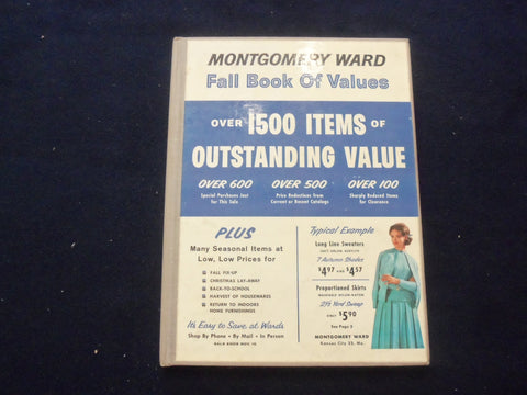 1961 FALL MONTGOMERY WARD BOOK OF VALUES CATALOG-HARDCOVER- KANSAS CITY,MO-R 96A