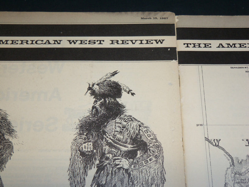 1967 THE AMERICAN WEST REVIEW MAGAZINE LOT OF 4 ISSUES - NP 2399N