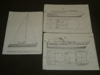 1968 CATAMARAN MOTOR YACHTS SALES BROCHURE - CHEVRON HARBOR- FLORIDA - B 6592