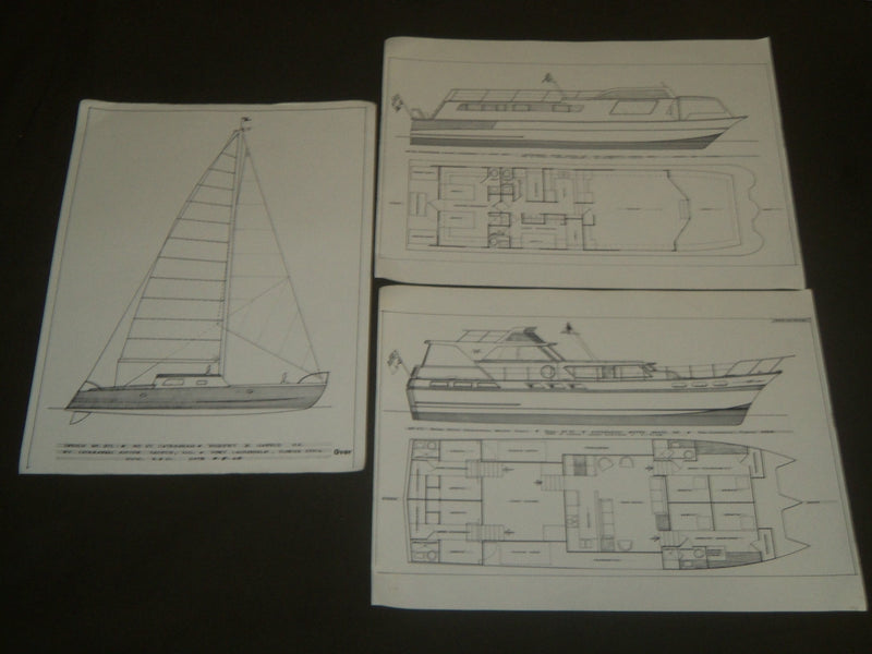 1968 CATAMARAN MOTOR YACHTS SALES BROCHURE - CHEVRON HARBOR- FLORIDA - B 6592